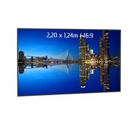 Schermo per Proiezioni Fisso Kimex con Cornice Ultrasottile 2,20x1,24m Formato 16:9