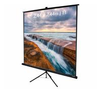 Schermo per proiezioni Kimex con treppiede 2,44x2,44m Formato 1:1