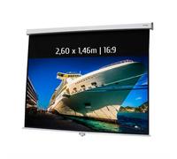 Schermo per proiezioni manuale Kimex 2,60x1,46m Formato 16:9