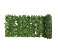 Schermo per Recinzione Artificiale 1,6 X 9,8 Piedi Siepe in Plastica con Foglie Finte con Foglie Girevoli, Muro di Siepe Finta per Cortile con Balcone(Apple Leaf)