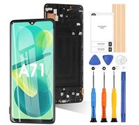 Schermo per Samsung Galaxy A71 SM-A715F SM-A715F/DSN Incell LCD Display Touch Digitizer Parti di Ricambio di Riparazione con Strumenti, Senza Funzione di Impronta Digitale (Nero con Cornice)