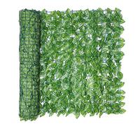 Schermo Per Siepe Di Edera Artificiale, Pannelli Di Siepi Artificiali, Schermo Di Recinzione Per La Privacy In Artificiale, Siepe Finta Foglia Edera, Giardino Balcone Decorazione Esterna (0,5x )
