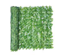 Schermo Per Siepe Di Edera Artificiale, Pannelli Di Siepi Artificiali, Schermo Di Recinzione Per La Privacy In Artificiale, Siepe Finta Foglia Edera, Giardino Balcone Decorazione Esterna (0,5x1m)