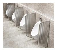 Schermo per urinatoio da parete, divisorio per bagno con urinatoio in vetro temperato per bagno pubblico in hotel, bar(Silver,5pcs)