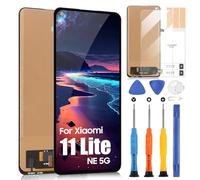 Schermo per Xiaomi 11 Lite NE 5G / Mi 11 Lite 4G / 11 Lite 5G LCD Display Touchscreen Digitazer Assembly Sostituzione con Strumenti (6,55",Nero)