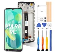 Schermo per Xiaomi Redmi 9A/Redmi 9C/Redmi 10A Display LCD Touch Digitizer Interno per Redmi 9A/Redmi 9C M2006C3L Sostituzione Gruppo con Strumenti (Nero con Cornice)