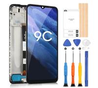 Schermo per Xiaomi Redmi 9C/Redmi 9A/Redmi 10A LCD Display Digitizer per Redmi 9A Redmi 9C Touch Schermo Ricambio Assemblaggio con Strumenti (Nero con Cornice)