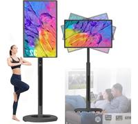 Schermo Personale&Smart Tv Portatile Su Ruote 21,5/24/27/32 Pollici |Touchscreen Orientabile|Capacità Archiviazione 4g+64g/8g+128g|Batteria7800/8000/15000mah | Rotazione Completa 32in8G+128GBlack