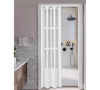 Schermo pieghevole arrotolabile, in alluminio e acrilico, design a fisarmonica per una maggiore sicurezza e privacy in bagno, camera da letto, corridoio