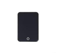 Schermo pixel LED magnetico controllato da app con suono, display di testo GIF personalizzato per retro del telefono, pannello luminoso portatile per concerti, discoteche feste, nero