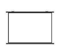 Schermo portatile avvolgibile per proiettore, Schermo for proiettore a scomparsa manuale con montaggio a parete da 60/72 pollici in metallo/fibra di vetro bianca(Metal,16:9 72in)