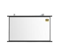 Schermo portatile avvolgibile per proiettore, Schermo for proiettore a scomparsa manuale nero da 30-72 pollici 4:3 16:9(30 Inch (16:9))