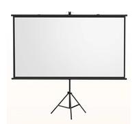 Schermo portatile avvolgibile per proiettore, Schermo for proiettore portatile con treppiede 60-72 pollici 4:3/16:9 Nero Bianco Interni Esterni(Black,16:9 72in)