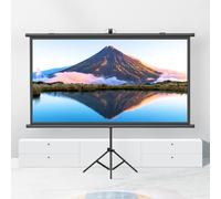 Schermo portatile per proiettore da 60 pollici, con supporto, schermo cinematografico mobile per campeggio, cortile, home theater, montaggio a parete/soffitto, perfetto per feste e film all'aperto