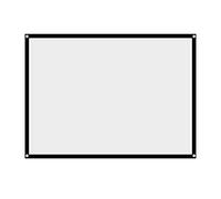 Schermo portatile per proiettore, Schermo di proiezione portatile bianco antipiega con adesivo e ganci di varie dimensioni(60 inch)