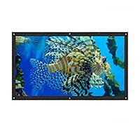 Schermo portatile per proiettore, Schermo for proiettore pieghevole 16:9 in bianco e nero da 100-120 pollici(100 inch)