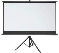 Schermo portatile per proiettore, Supporto for treppiede for schermo for proiettore 72-100 pollici 16:9/4:3 Bianco Nero(72 inch)