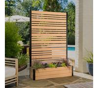 Enclo Privacy Screens EC18024 Florence WoodTek - Kit di pannelli e fioriere in vinile per esterni indipendenti per esterni e recinzioni per la privacy (1 schermo), colore cedro