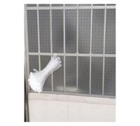 Schermo Privacy Balcone Satinato in Rotolo con Fascette, Pannello Plastica Forato da Tagliare per Recinzione, Giardino, Terrazzo(1mm,40x500cm/15.7x196.9in)