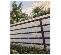Schermo Privacy Balcone Traslucido con Fascette, Pannello Forato per Terrazza, Recinzione Giardino, Ringhiera e Spazi Esterni(60x80cm (23.6x31.5 in))