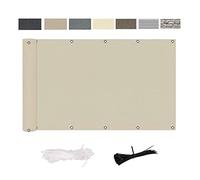 Schermo privacy per balcone, 95 x 850 cm, in poliestere resistente agli strappi, resistente alle intemperie, protezione per la privacy per esterni, per giardino, patio o terrazza. Migliora il tuo