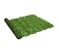 Schermo Privacy per Balcone con Foglie Verdi, Tessuto PE Resistente UV, Telo Ombreggiante e Frangivista Esterno, 300 x 150 cm