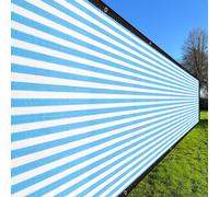 Schermo privacy per recinzione 7x23m rete ombreggiante blu e bianco