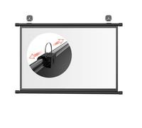 Schermo Proiettore 60/72 Pollici 16:9, Telo Per Proiettore Motorizzato, Telo Per Proiettore, 4: 3 HD, Pieghevole, Per Proiezioni Video, Con Gancio Adesivo, Per Casa, Feste, Ufficio, Aule(4:3,72in)