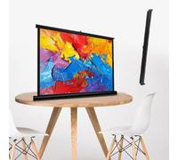 Schermo Proiettore da Tavolo Interni Esterni Schermo per Proiettore | Con Supporto Portatile Teatro Domestico Schermo Di Proiezione Retrattile autoportante(40inch4:3)