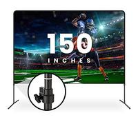 Schermo Proiettore Portatile 150 Pollici con Supporto Regolabile Schermo per Videoproiettore Esterno Interno Telo Schermo Home Cinema Portatile 150 Pollici