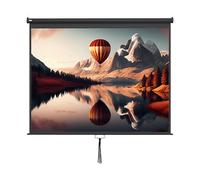 HOMCOM Telo Proiettore 120" Regolabile con Montaggio a Soffitto e Parete, Formato 4:3, 244x183cm, Bianco e Nero