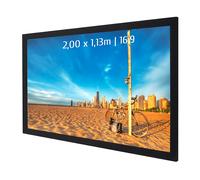 Kimex Schermo per Proiezioni Fisso con Cornice 2,00x1,13m Formato 16:9