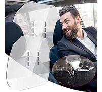 Schermo protettivo in plexiglass per taxi, protezione conducente e passeggero, include cinghie in per una facile installazione, 2 pezzi