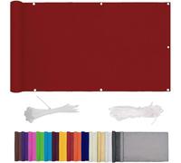 Schermo Protettivo Per La Privacy Del Balcone 0,7x5m Hdpe Protezione Per La Privacy Copertura Per Balcone Protezione Uv Impermeabile Facile Da Pulire Per Il Patio Esterno Del Porti, Red Wine, 0.9x5.5m