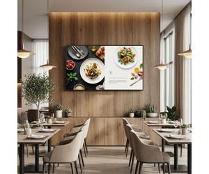 Schermo Samsung BE65HX-H 65" 4K per digital signage Schermo 4K UHD da 65" per segnaletica digitale e comunicazione commerciale, con funzionamento