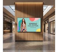 Schermo Samsung BE75HX-H 75" 4K per digital signage Schermo 4K UHD da 75" per la segnaletica digitale in grandi spazi, con funzionamento 16 ore su 7,