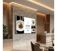 Schermo Samsung BE85HX-H 85" 4K per digital signage Schermo 4K UHD da 85" per segnaletica digitale di grande formato, con funzionamento 16/7, Tizen,