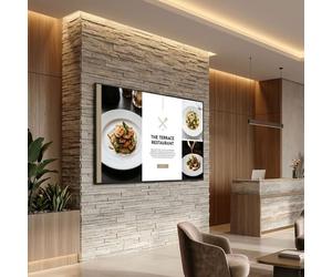 Schermo Samsung BE85HX-H 85" 4K per digital signage Schermo 4K UHD da 85" per segnaletica digitale di grande formato, con funzionamento 16/7, Tizen,