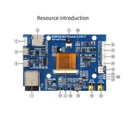 Schermo tattile capacitivo da 7 pollici ESP32 S3 con scheda LVGL Sviluppo programmazione Interfaccia periferica CAN RS485 I2C