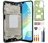 Schermo TFT Galaxy A26 5G di ricambio per Samsung Galaxy A26 5G Schermo LCD Pantalla Touch Digitizer Display con Frame Toolkit SM-A266M/DS NO Impronte Digitali Nero