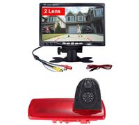 Schermo TFT LCD da 7 pollici + Super HD doppia fotocamera ausiliaria parcheggio fotocamera visione notturna luce freno telecamera posteriore per Opel Vauxhall Vivaro/Renault Traffic Ill 3/FIAT Talento