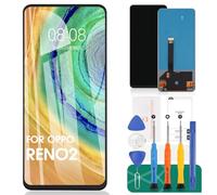 Schermo TFT LCD per OPPO Reno2 PCKM70, PCKT00, PCKM00, CPH1907 Touch Digitizer senza cornice (nero, senza impronte digitali, area di visualizzazione)
