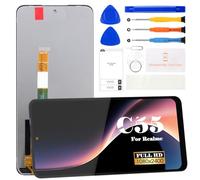 Schermo TFT per Realme C55 LCD Display per Realme C55 Ricambio per Realme RMX3710 Touch Screen Digitizer Assembly Kit di Riparazione (Nero, Senza Cornice)