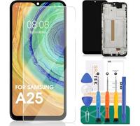 Schermo TFT per Samsung Galaxy A25 di ricambio per Samsung A25 5G LCD Display Screen per Samsung SM-A256E SM-A256E/DS Touch Digitizer Assembly con telaio (nero)