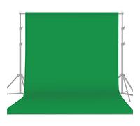 Schermo Verde da 3 X 3 Metri, Tessuto di Cotone Poliestere con Fondale Verde con Pulizia Ad Acqua Può Essere Stirato Kit di Fondale per Schermo Verde per Conferenze in Studio
