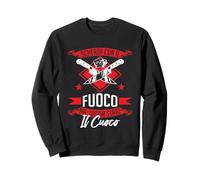 Scherza con Fuoco Lascia stare il Cuoco BBQ Barbecue Cucina Felpa