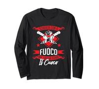 Scherza con Fuoco Lascia stare il Cuoco BBQ Barbecue Cucina Maglia a Manica