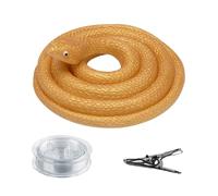 Scherzetto di serpente - serpente in silicone per scherzi - Set di carezze in silicone con chiusura a clip per golf e scherzi - per Halloween, frutti di aprile e compleanni