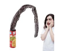 Scherzi del pesce d'aprile, scherzo del serpente con patatine fritte - Il serpente realistico delle patatine fritte può sorprendere | Esilaranti scherzi di Halloween, scherzi con lattine, giocattoli a