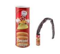 Scherzo con Can't Snake - Giocattolo di primavera con serpente realistico | Divertente bavaglio con patatine fritte finte, pesce di aprile e Halloween, giocattolo per battute spaventose e lo so